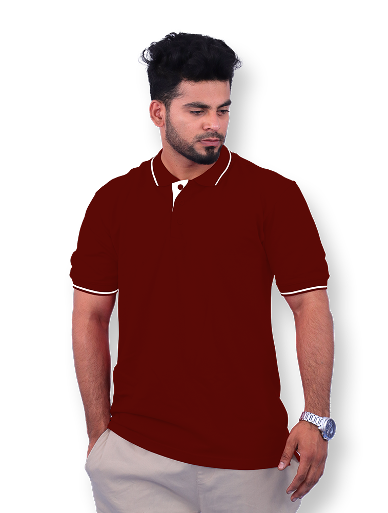 Smart & Stylish Polo Tipping T-Shirt for a Modern Casual Look
