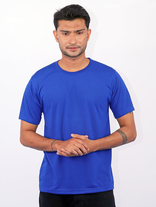 Trendy Dot Knit Round Neck Tee – Smart Casual Wear