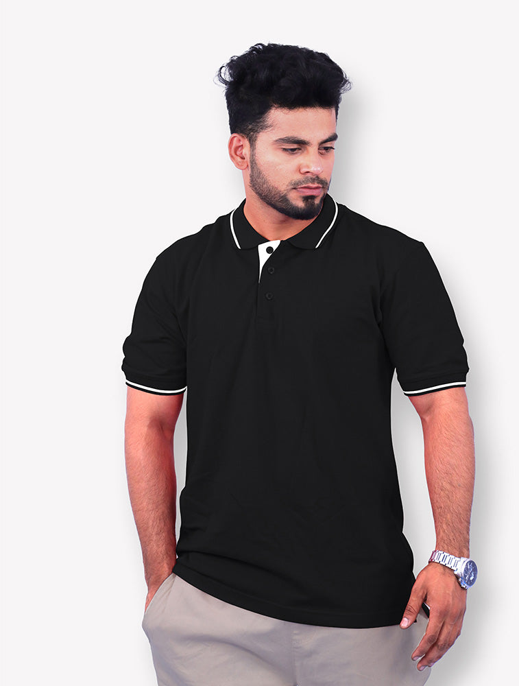 Smart & Stylish Polo Tipping T-Shirt for a Modern Casual Look