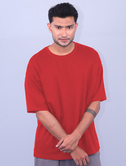 Ultra-Soft Oversized Terry Cotton T-Shirt for Effortless Comfort & Style