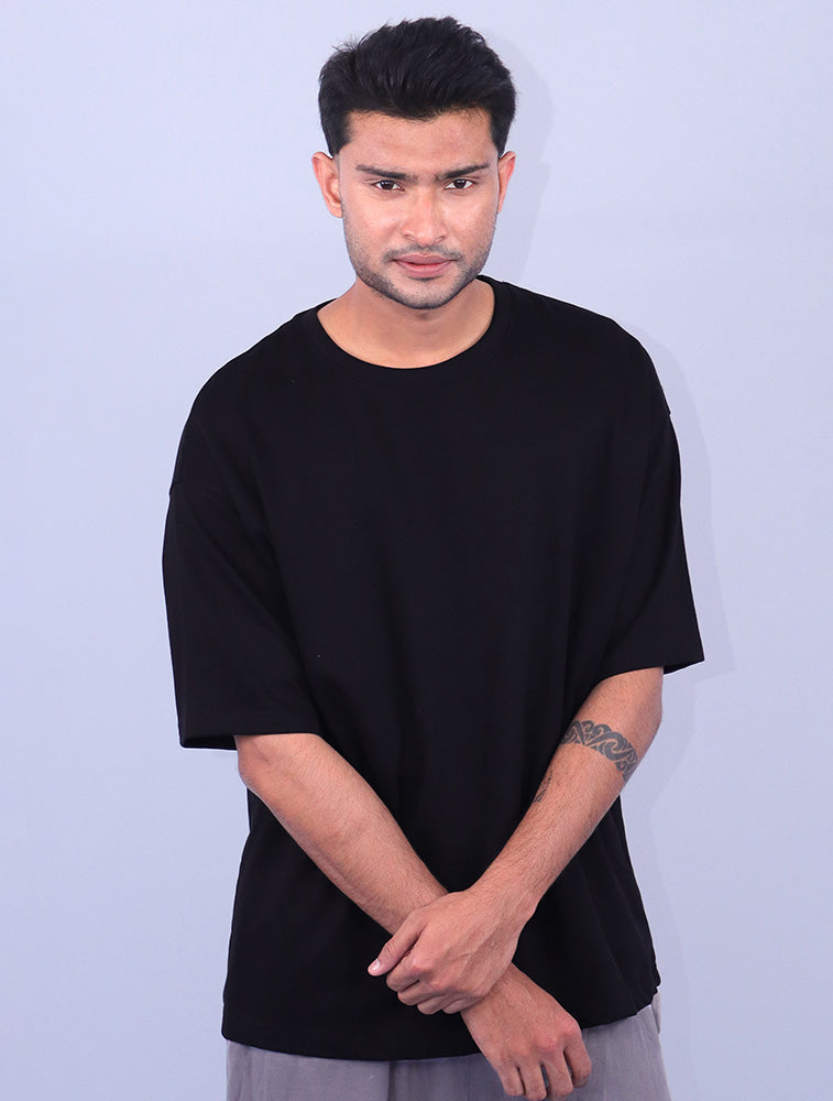 Ultra-Soft Oversized Terry Cotton T-Shirt for Effortless Comfort & Style