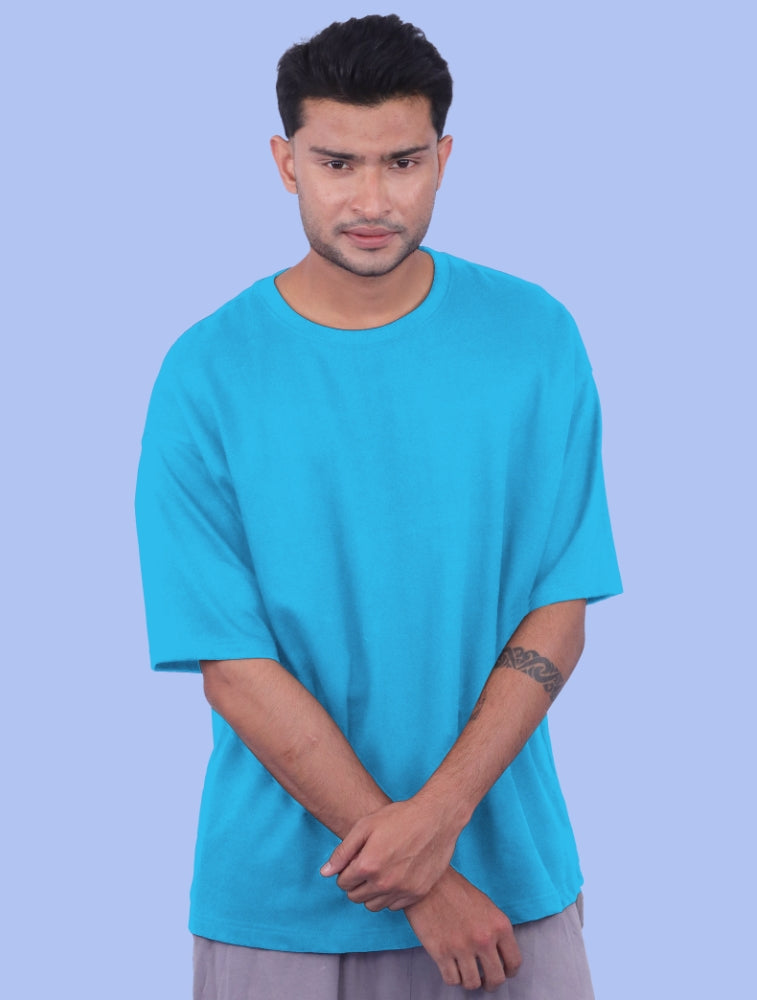 Ultra-Soft Oversized Terry Cotton T-Shirt for Effortless Comfort & Style