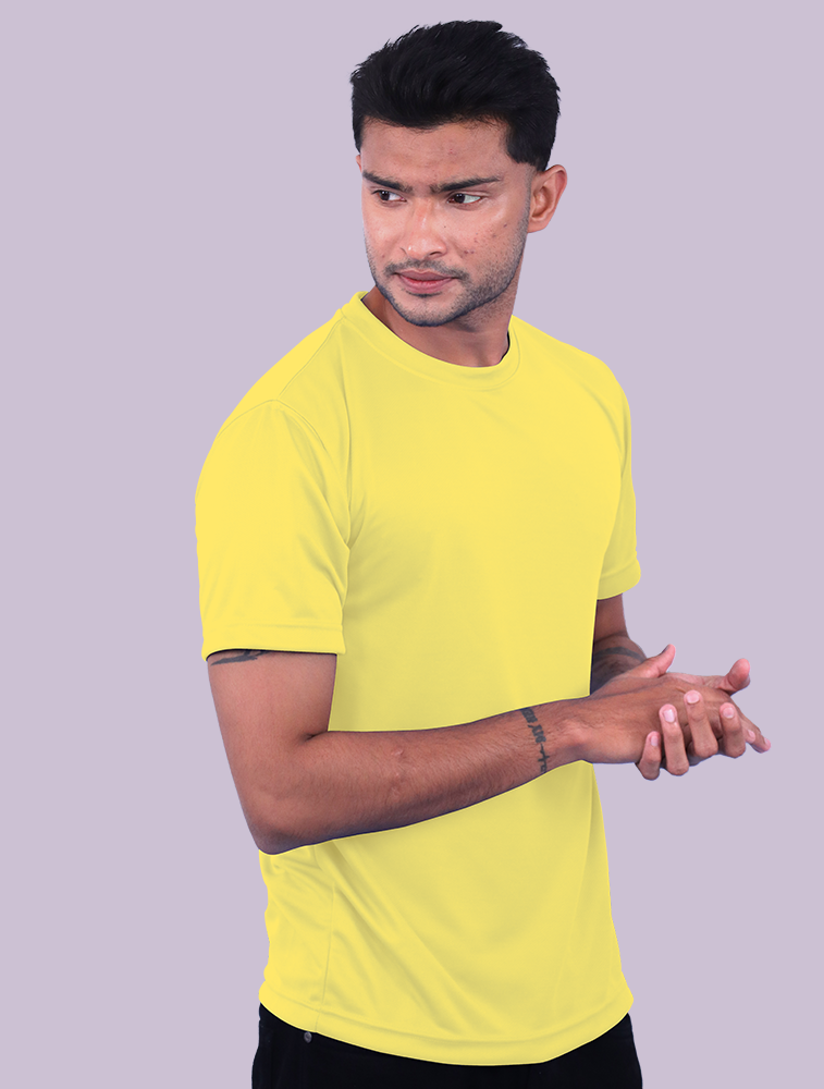 Trendy Dot Knit Round Neck Tee – Smart Casual Wear