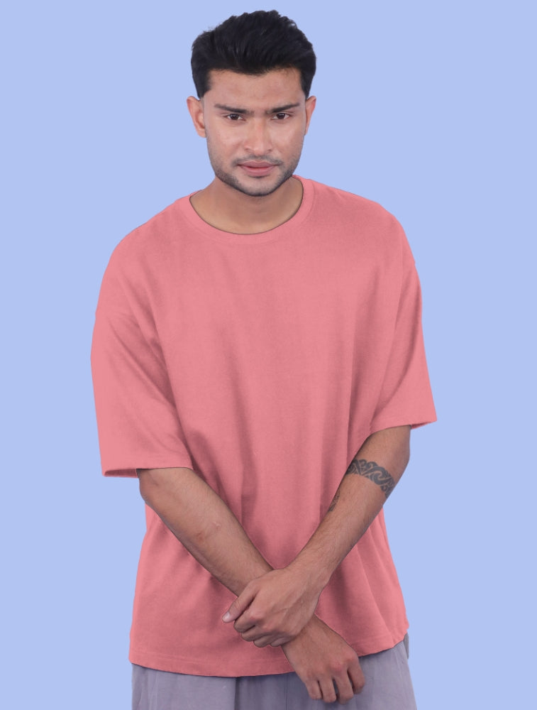 Ultra-Soft Oversized Terry Cotton T-Shirt for Effortless Comfort & Style